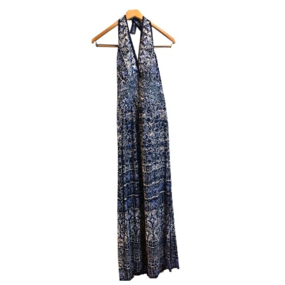 Angie pattern halter maxi dress - Picture 1 of 3